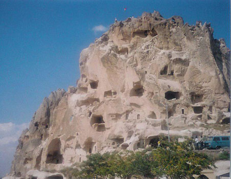 Rock Castle in Uchisar, Kapadokia, Turkey