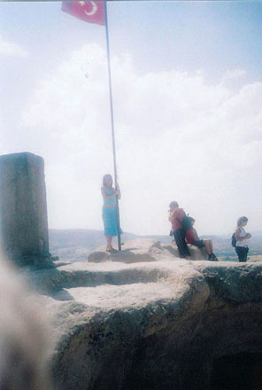 Flag at top of Rock Castle